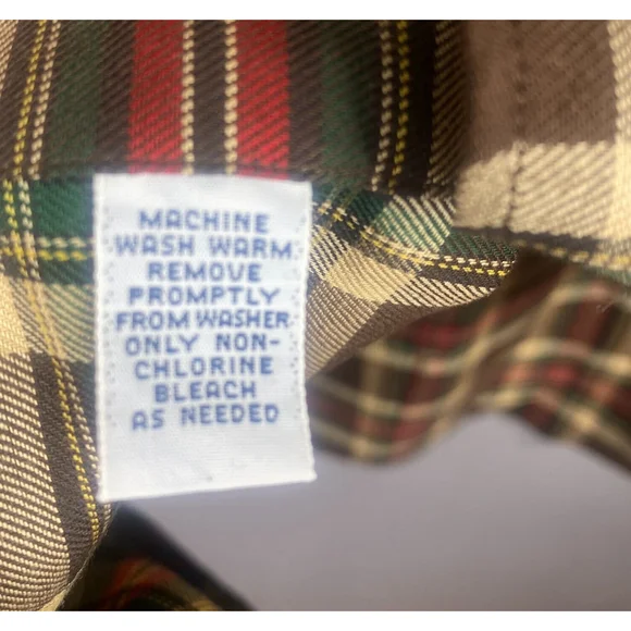 Ralph Lauren Shirt Mens Large Brown Cotton Plaid McMeel Button Down - Picture 9 of 10